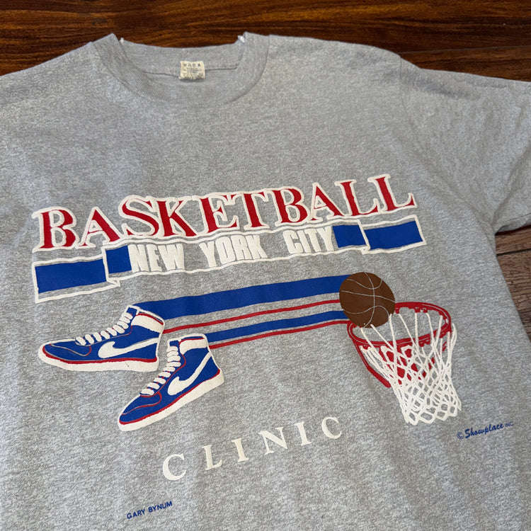 Screen Stars 80's NYC Basketball Clinic Tee Sz M