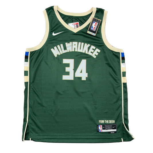 NWT Nike Milwaukee Bucks Giannis Antetokounmpo Jersey Sz XL