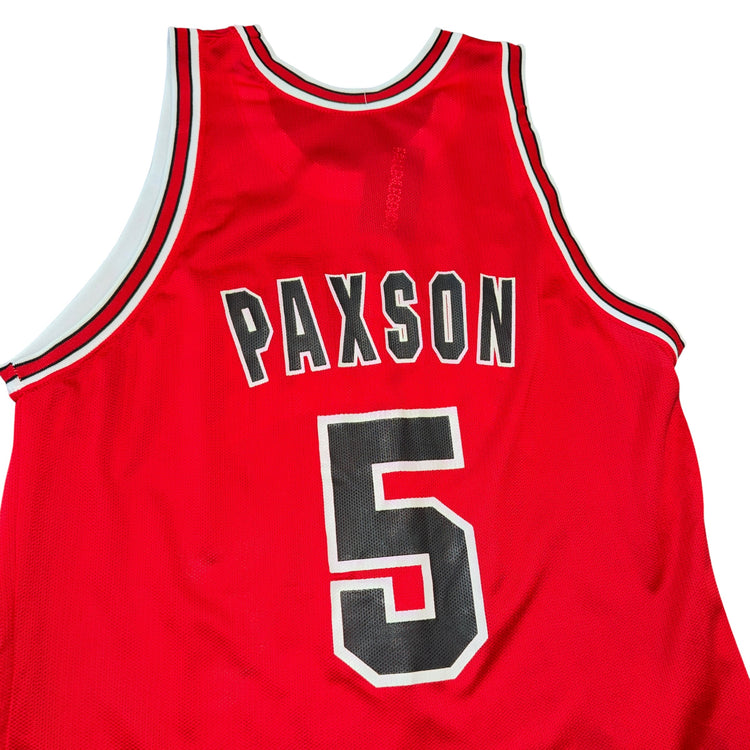 Champion 90’s Chicago Bulls John Paxson Away Cropped Jersey Sz XL