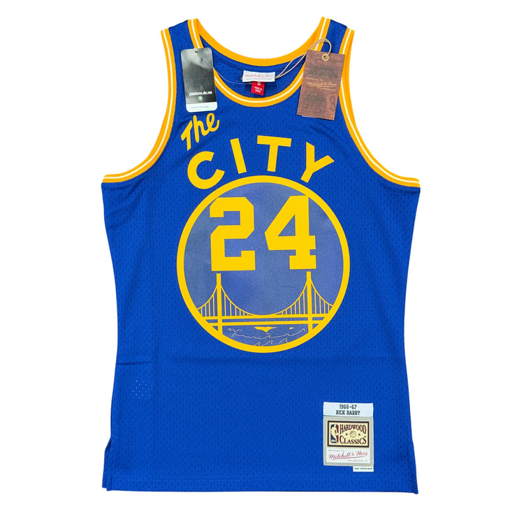 NWT Mitchell & Ness Golden State Away Rick Barry Jersey Sz S