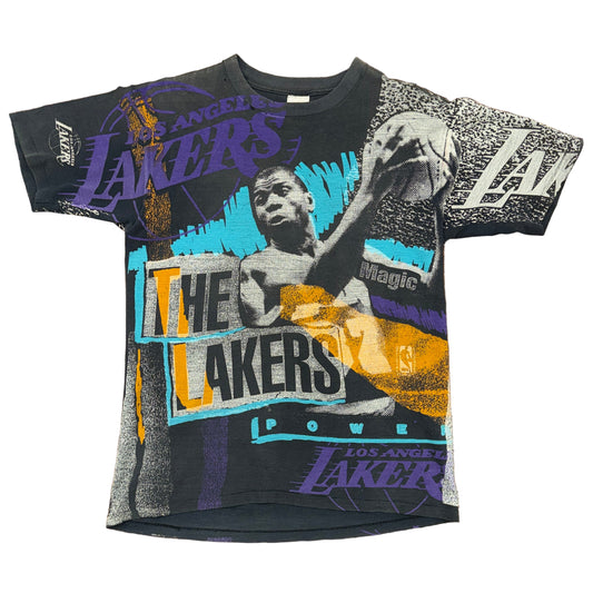 Magic Johnson T’s Los Angeles Lakers Magic Johnson AOP Tee Sz L