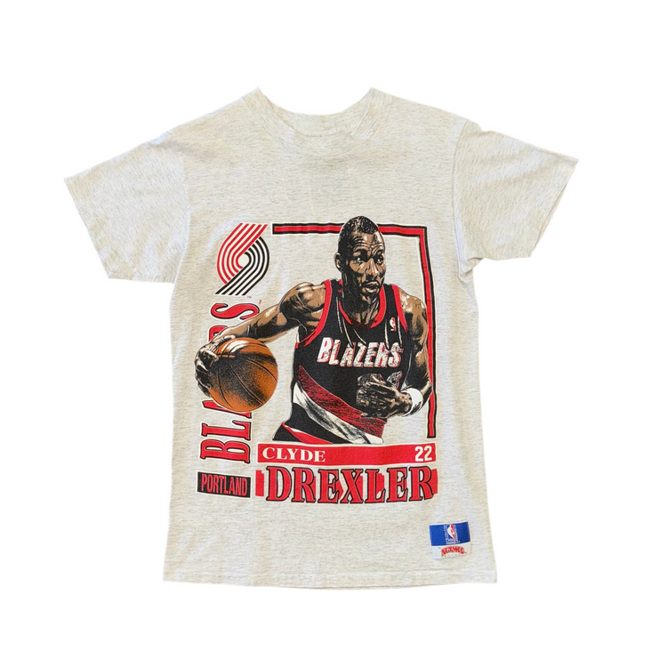 Nutmeg Portland Trail Blazers Clyde Drexler Tee Sz M