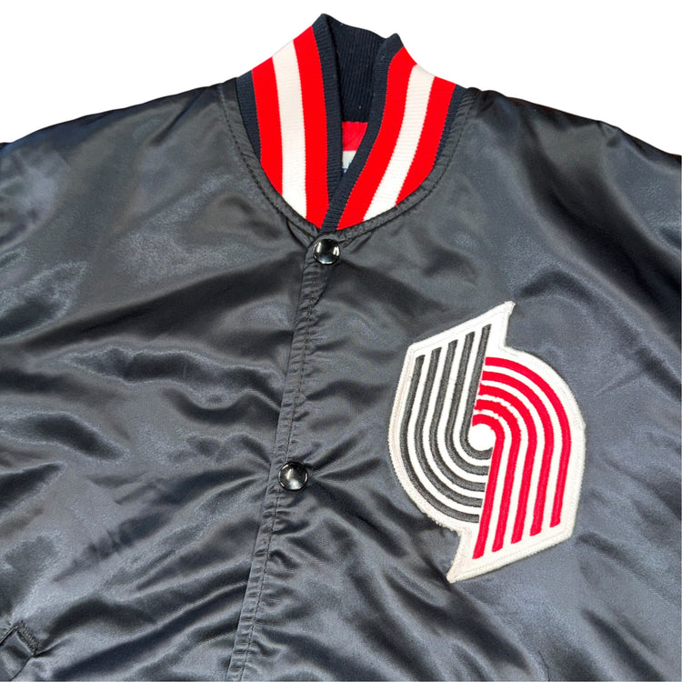 Starer 80's Portland Trail Blazers Satin Jacket Sz S