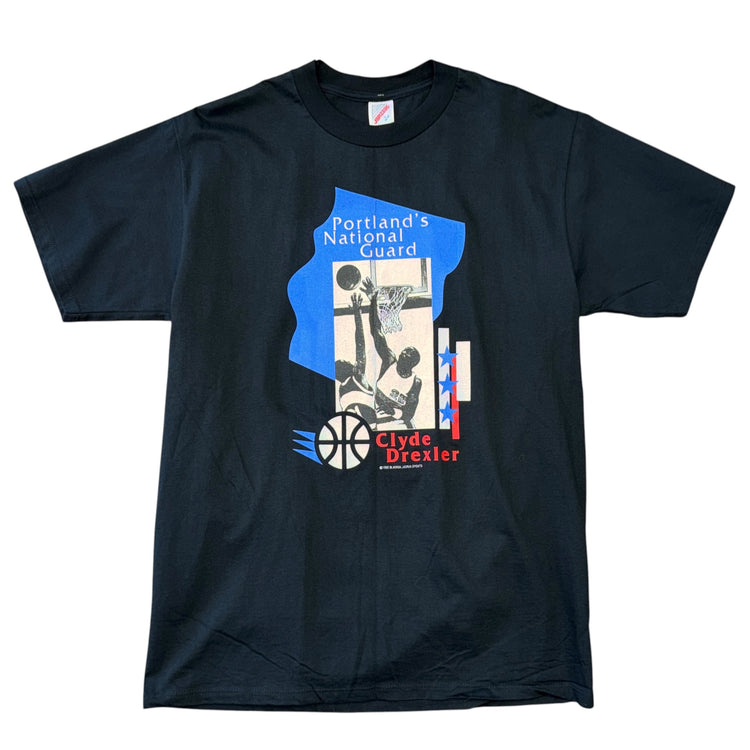 Jerzees Portland's National Guard Clyde Drexler Tee Sz L