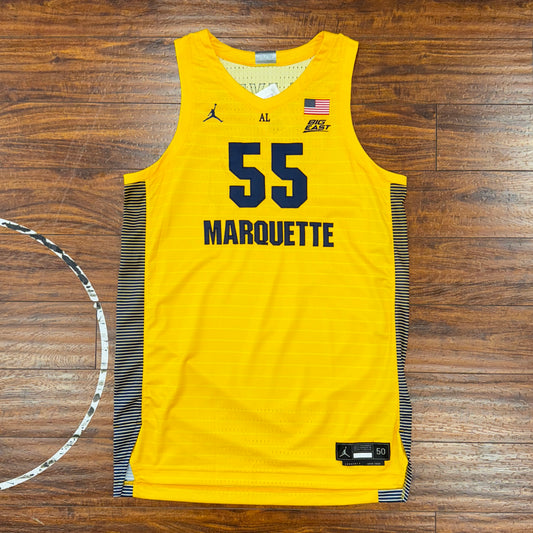 Jordan Team-Issued Yellow Maquette Jersey Sz XL + 4 Length