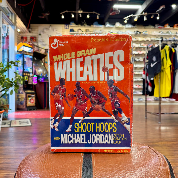 Wheaties 1991 MJ Shoot Hoops Cereal Box