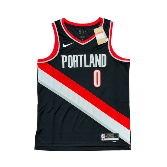 NWT Nike Portland Trail Blazers Damian Lillard Jersey Sz L