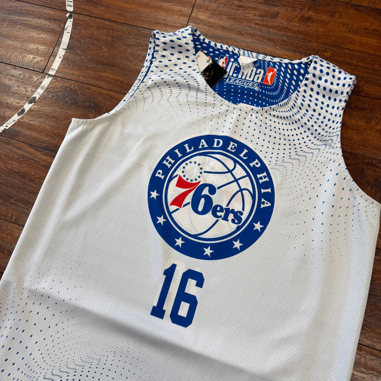 Jr. NBA Phila 76ers Reversible Jersey Sz YXL