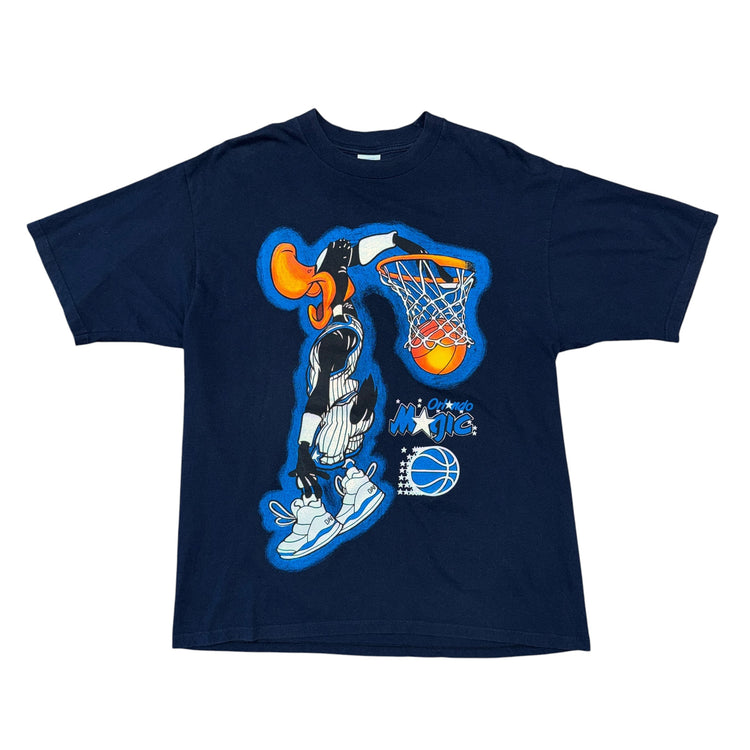 Jerzees Looney Tunes Daffy Duck Orlando Magic Tee  Sz XL