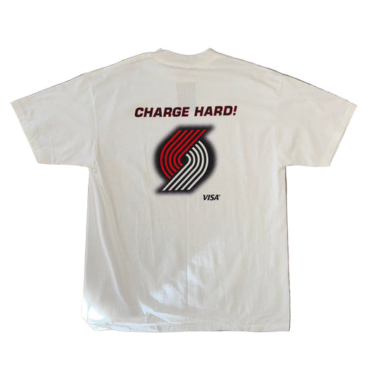90’s Portland Trail Blazers Charge Hard Tee Sz XL