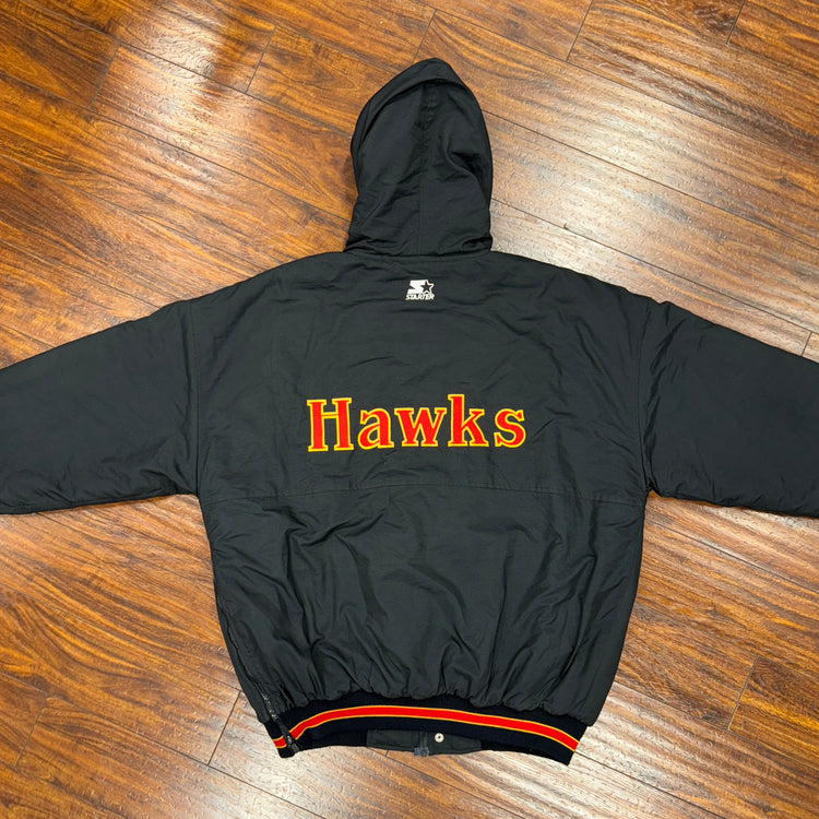 Starter Atlanta Hawks Puffer Jacket Sz XL