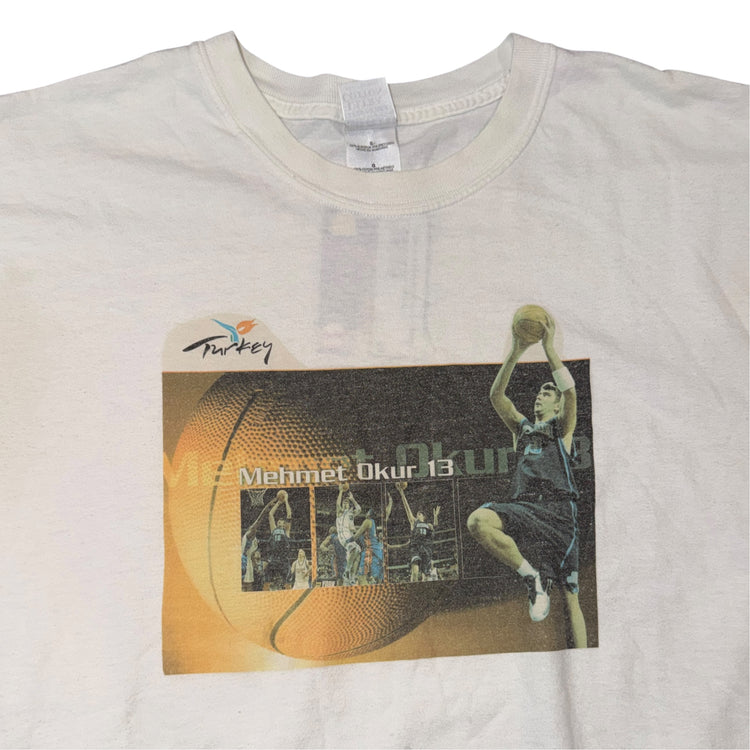 00’s Utah Jazz Mehmet Okur Turkey Tee Sz L