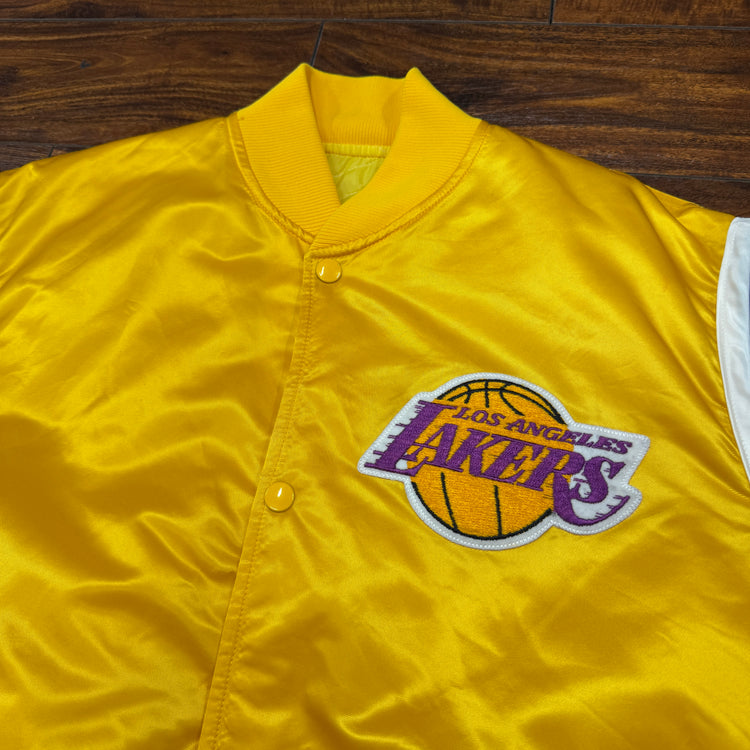 Starter 80's Los Angeles Lakers Satin Jacket Sz L