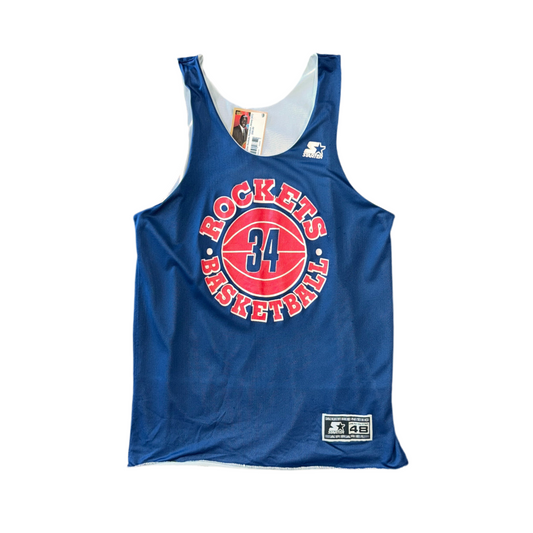 Starter Houston Rockets Charles Barkley Reversible Practice Jersey Sz XL