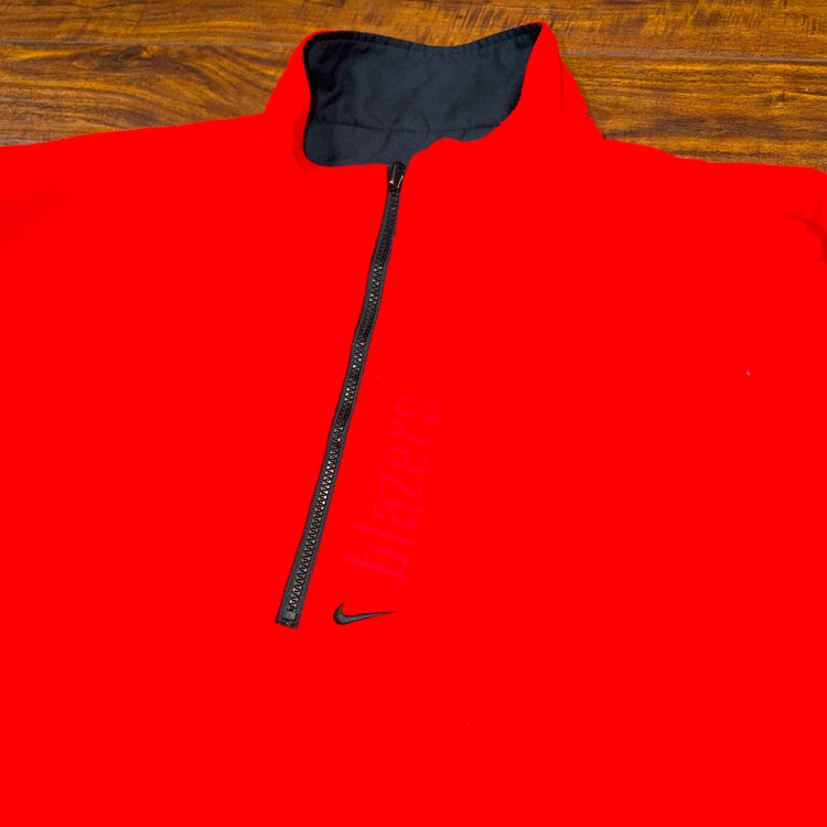 Nike 00's Portland Trail Blazers Reversible 1/4 Zip Sz 2X