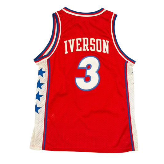 Nike 00's Philadelphia 76ers Allen Iverson Jersey Sz L