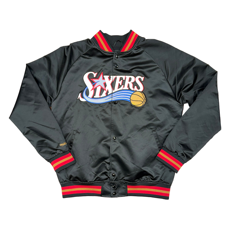 Mitchell & Ness Philadelphia 76ers Satin Jacket Sz M