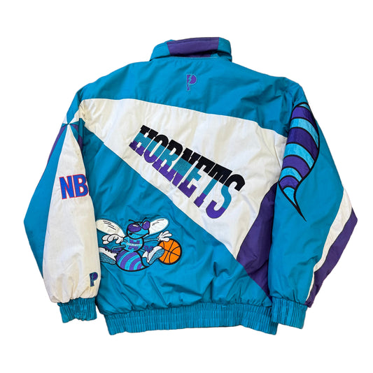 Pro Player 90's Charlotte Hornets Puffer Jacket Sz M