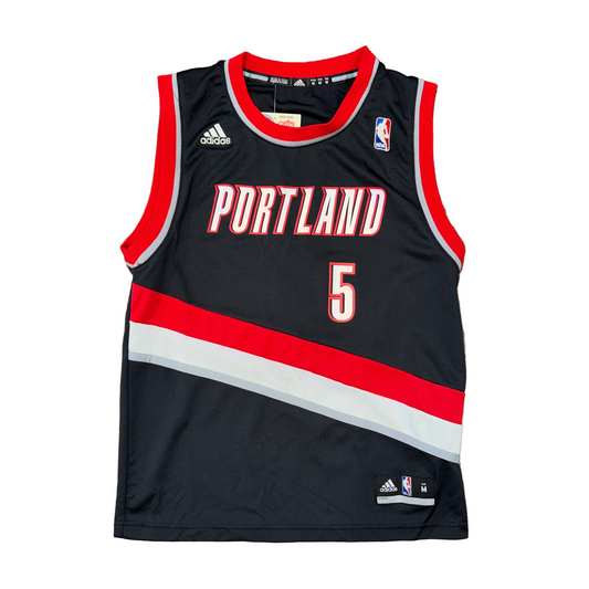 Adidas Portland Trail Blazers Rudy Fernandez Jersey Sz YM