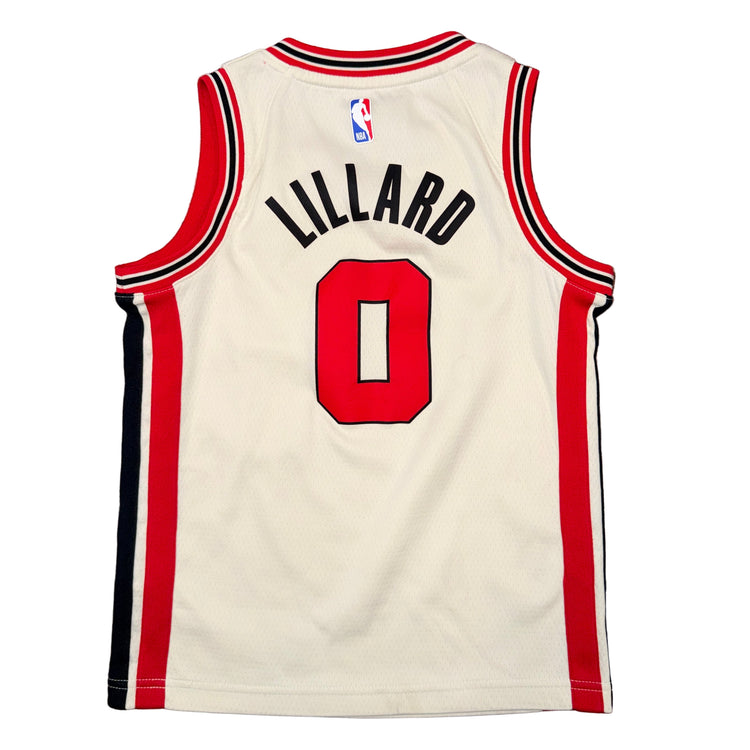 Nike Portland Trail Blazers Damian Lillard Rip City Edition Jersey Sz YS
