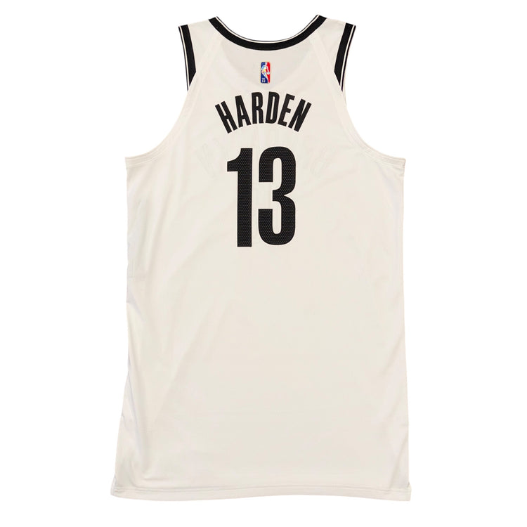 Nike Game Worn Brooklyn Nets James Harden Jersey Sz XL + 6 Length