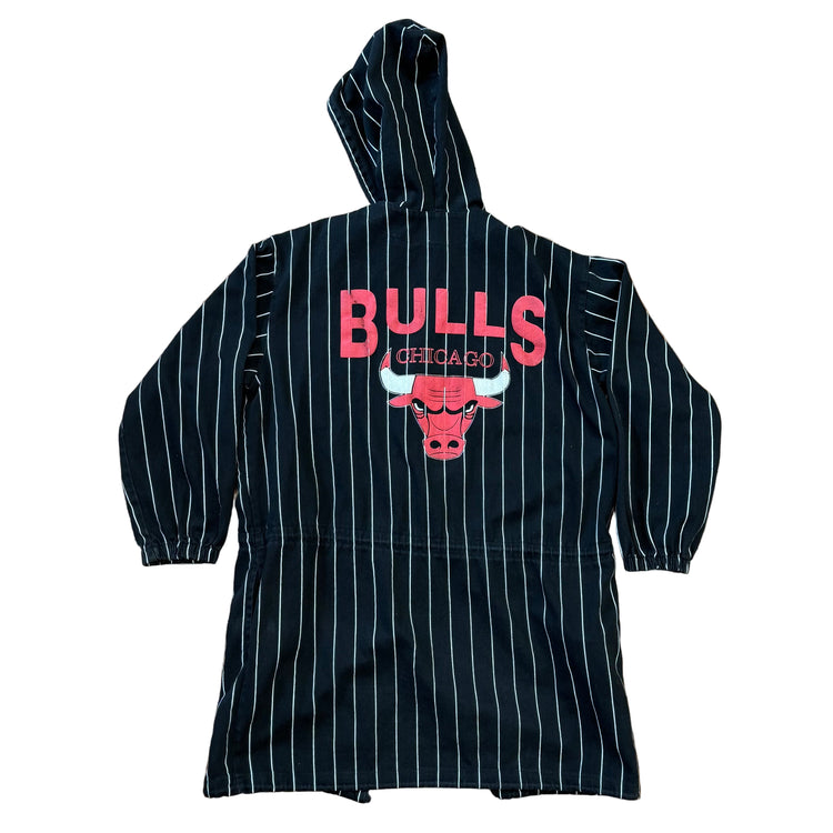 Bulls 90's Pinstripe Poncho Sz XL