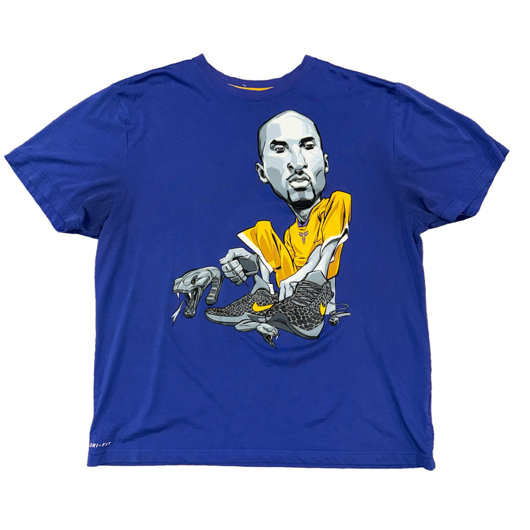 Nike Los Angeles Kobe Bryant Black Mamba Tee Sz XL