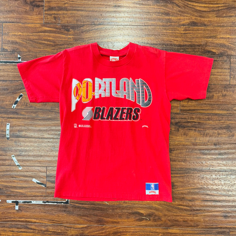 Nutmeg 90's Portland Trail Blazers Tee Sz L