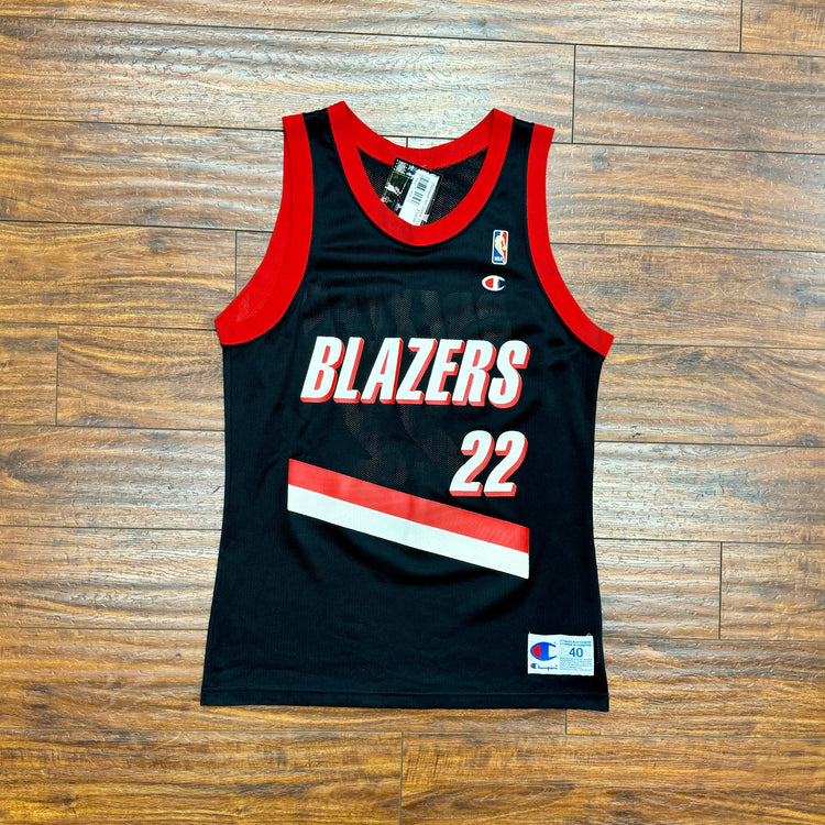 Champion 90's Blazers Clyde Drexler Jersey Sz M