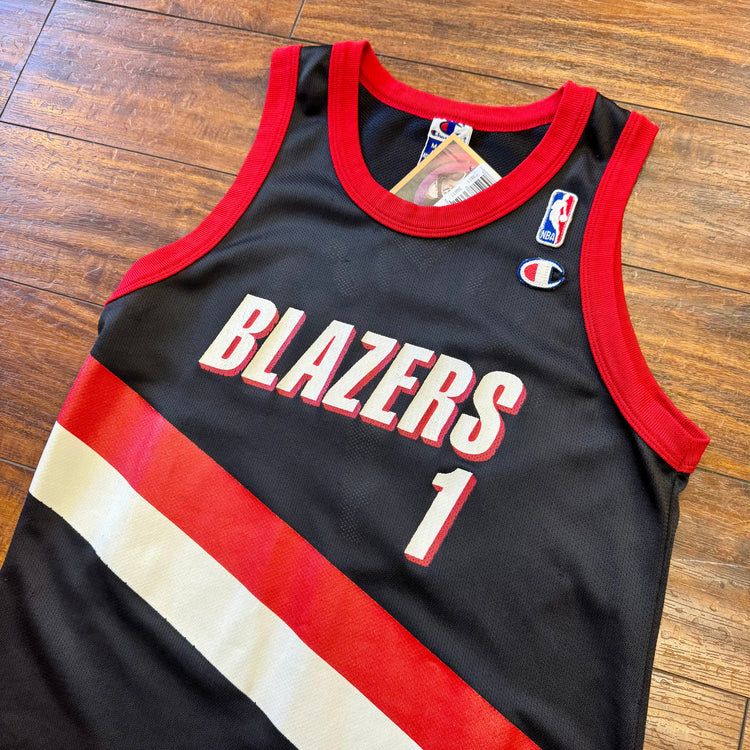 Champion 2002 Blazers Derek Anderson Jersey Youth M