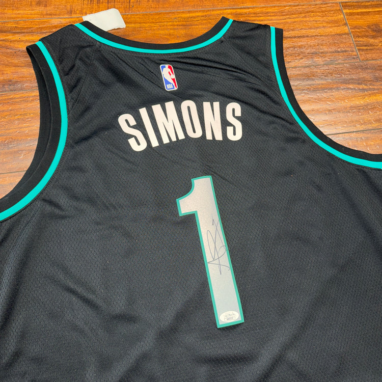 NWT Nike Portland Trail Blazers PDX Carpet Signed Anfernee Simons Jersey Sz 2X