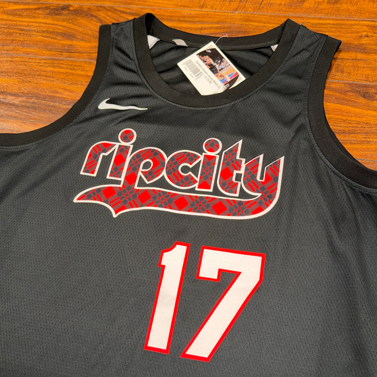 SIGNED Nike Portland Trail Blazers Shaedon Sharpe Jersey Men's XL