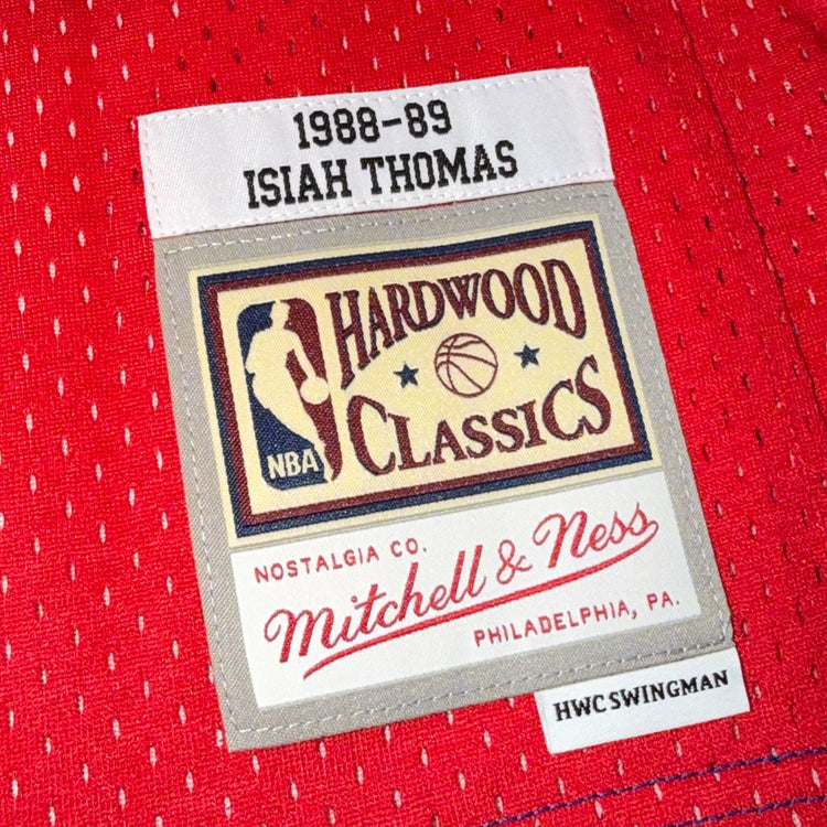 NWT Mitchell & Ness Detroit Pistons Isiah Thomas Jersey Sz S