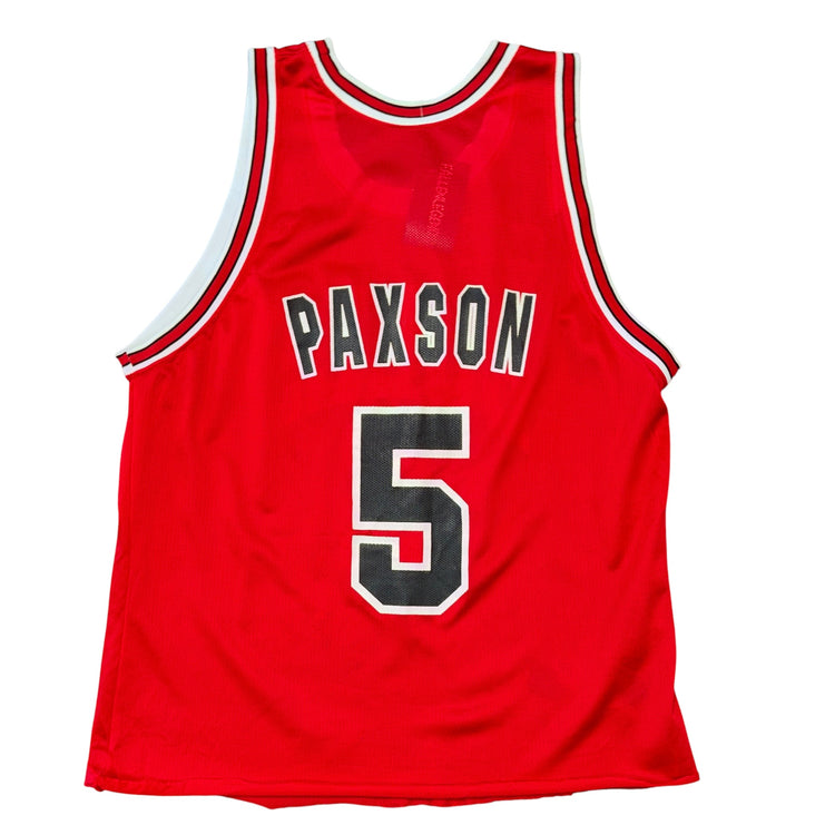 Champion 90’s Chicago Bulls John Paxson Away Cropped Jersey Sz XL