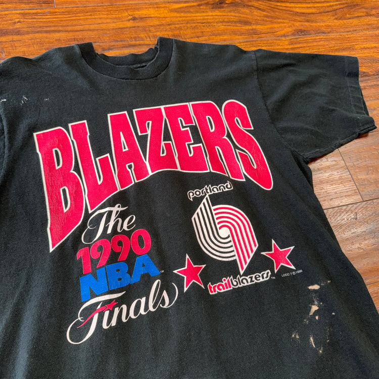 FOTL 1990 Portland Trail Blazers Finals Tee Sz L