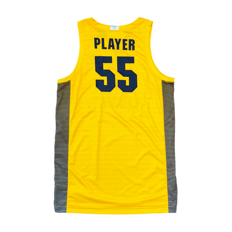 Jordan Team-Issued Yellow Marquette Jersey Sz XL + 4”Length