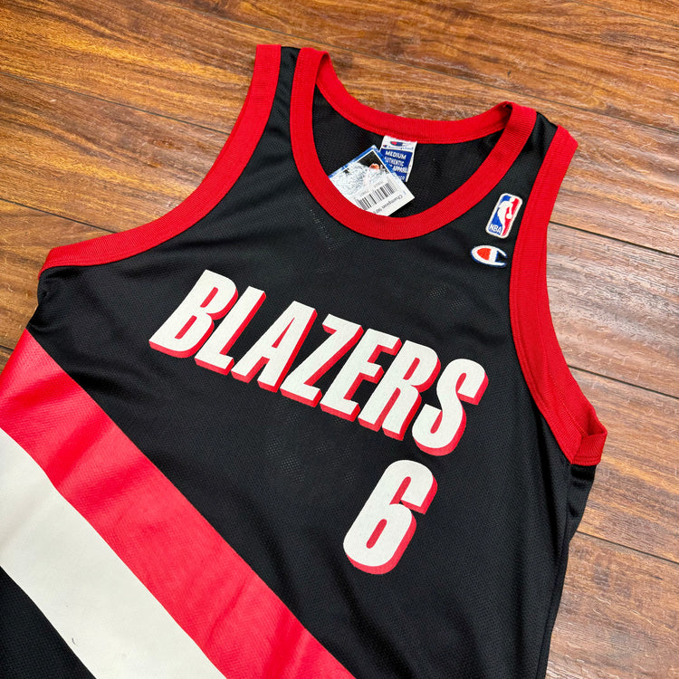 Champion 90's Blazers Bonzi Wells Jersey Sz M