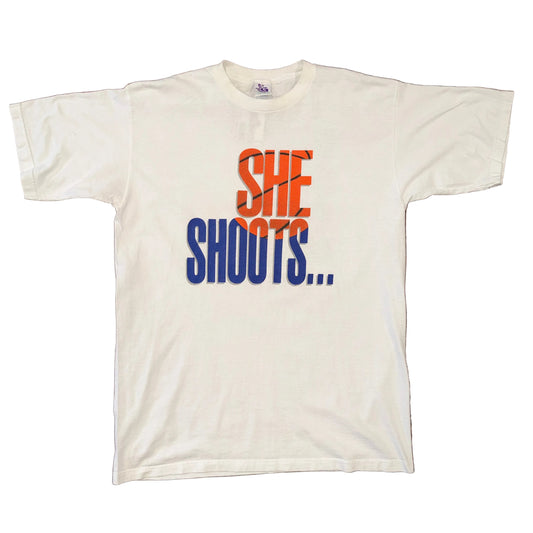 ABL "She Shoot, She Scores" Tee Sz XL