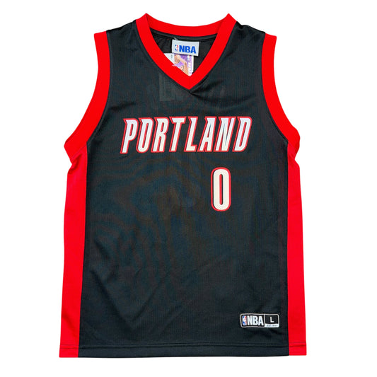 NBA Portland Trail Blazers Damian Lillard Away Jersey Sz YL