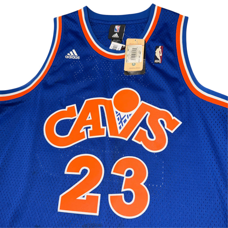 NWT Adidas Hardwood Classics 1988-89 Cleveland Cavaliers LeBron James Throwback Jersey Sz L