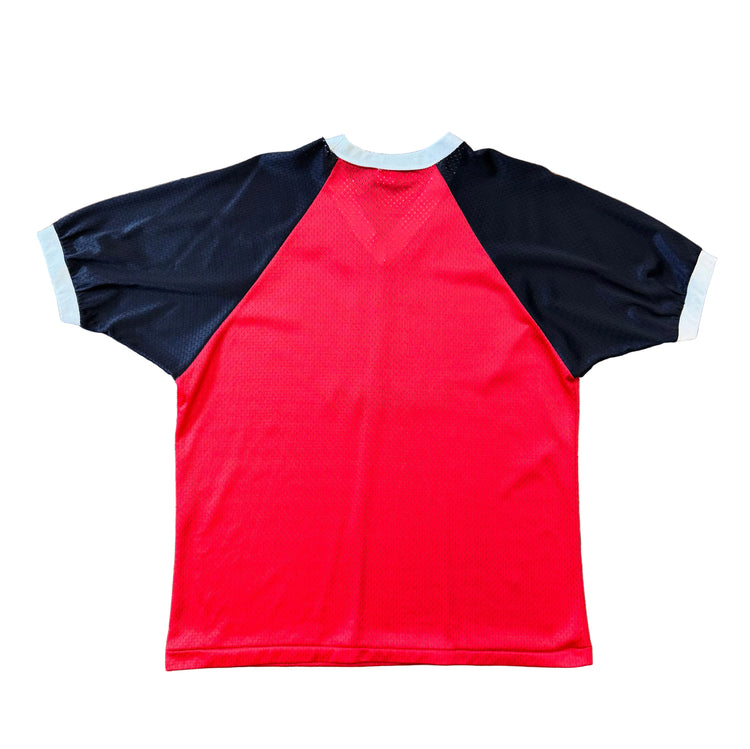 Soffe 80's Mesh Blazers V-Neck Tee Sz XL