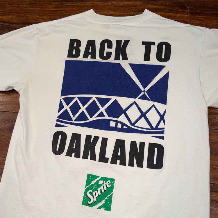 1997 Back To Oakland Warriors Tee Sz L