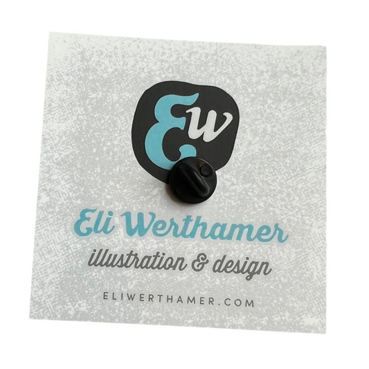 Basketball Guy Enamel Pin by Eli Werthamer