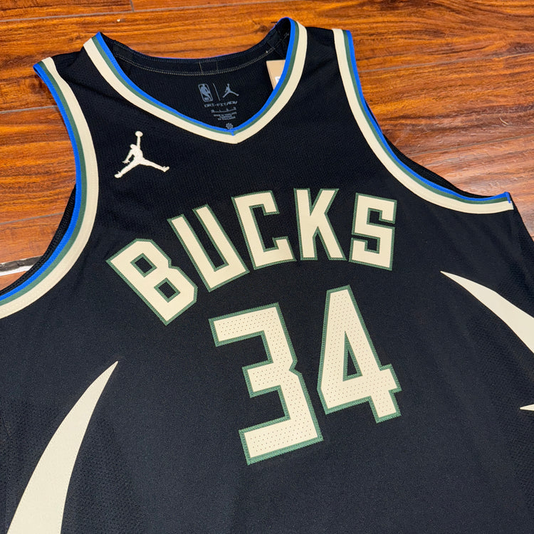 NWT Authentic Giannis Antetokounmpo Jersey Sz L