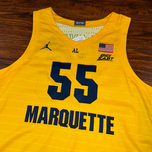 Jordan Team-Issued Yellow Maquette Jersey Sz XL + 4 Length