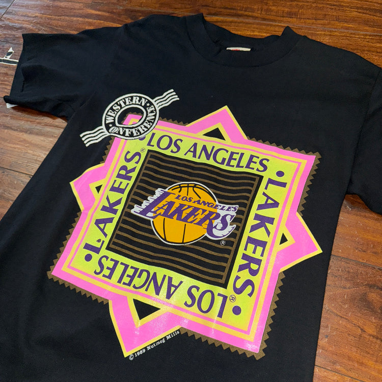 NWOT Nutmeg 1989 Los Angeles Lakers Tee Sz M