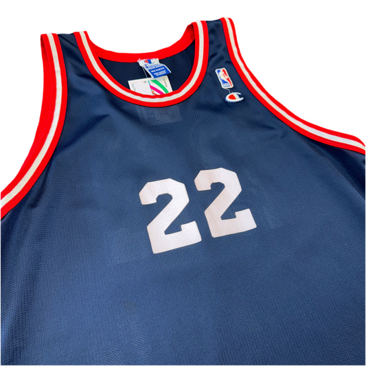 Champion Houston Rockets Clyde Drexler Blank Jersey Sz XL