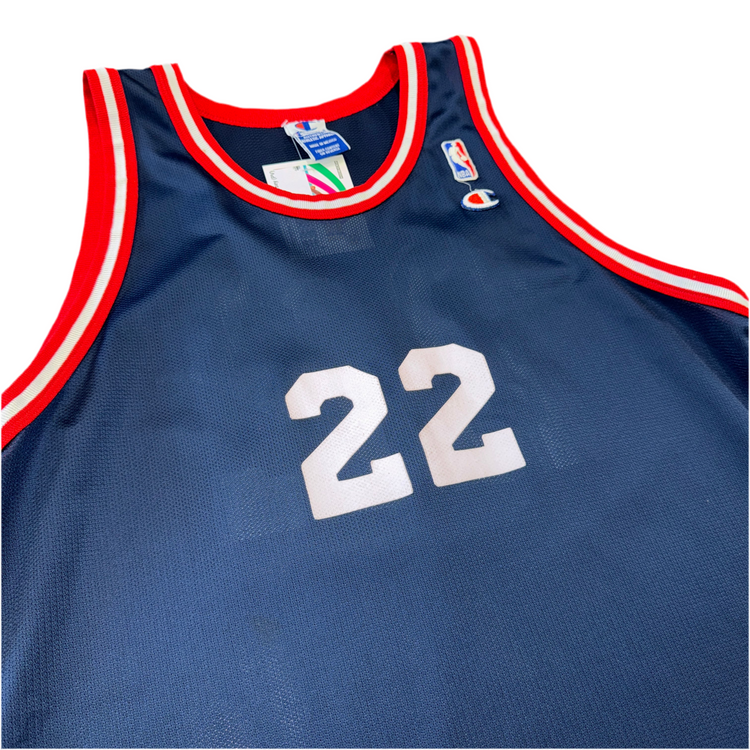 Champion Houston Rockets Clyde Drexler Blank Jersey Sz XL