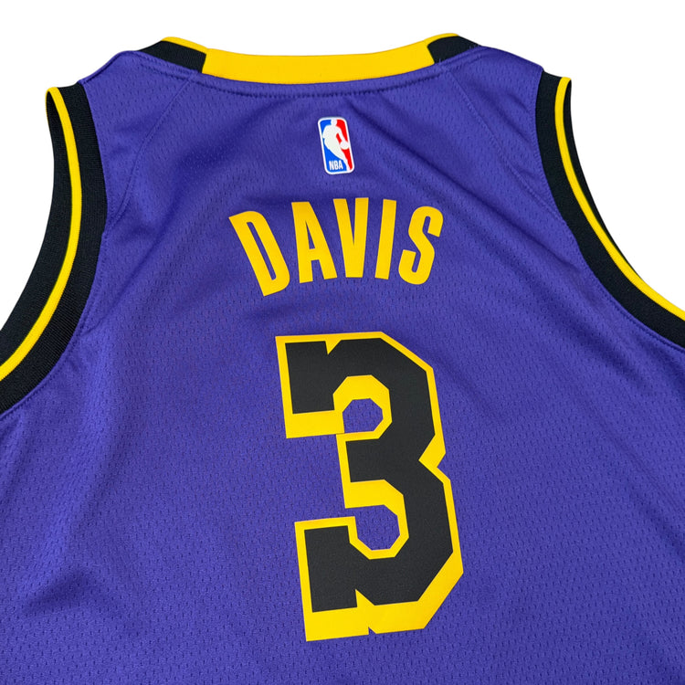 Jordan Swingman 2022-24 Statement Edition Los Angeles Lakers Anthony Davis Jersey Sz YXL
