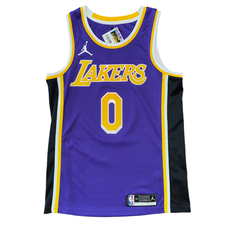 Jordan Los Angeles Lakers Westbrook Jersey Sz M